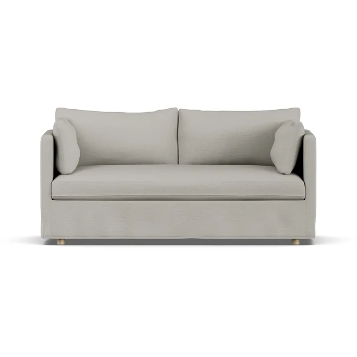Sofá Linnevik - Same Grey 6673-roble blanco aceitado, 2 plazas, con faldón - 1898