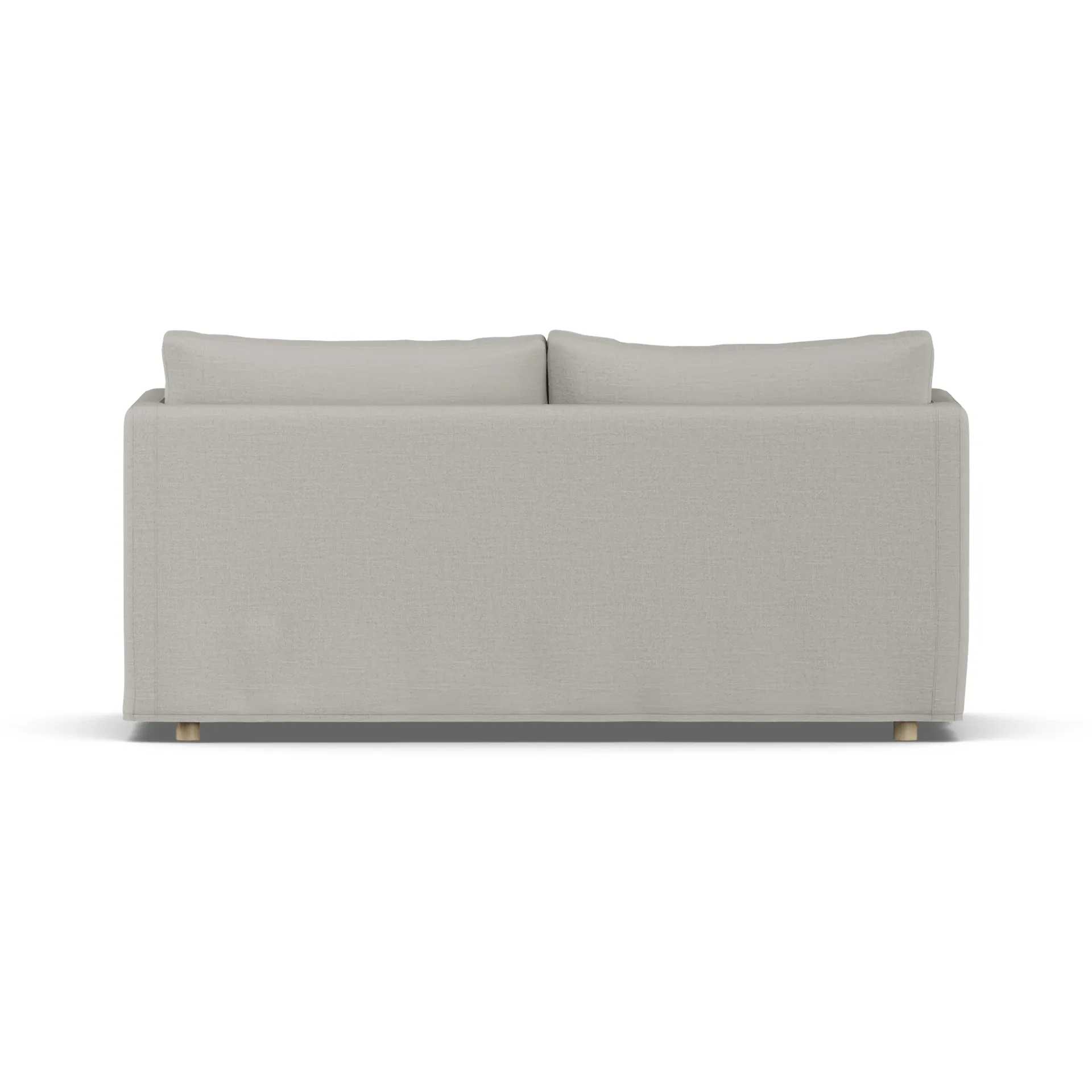 Sofá Linnevik, Same Grey 6673-roble blanco aceitado, 2 plazas, con faldón 1898