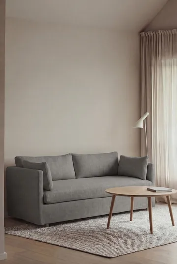 Sofá Linnevik - Same Grey 6673-roble blanco aceitado, 2 plazas, con faldón - 1898