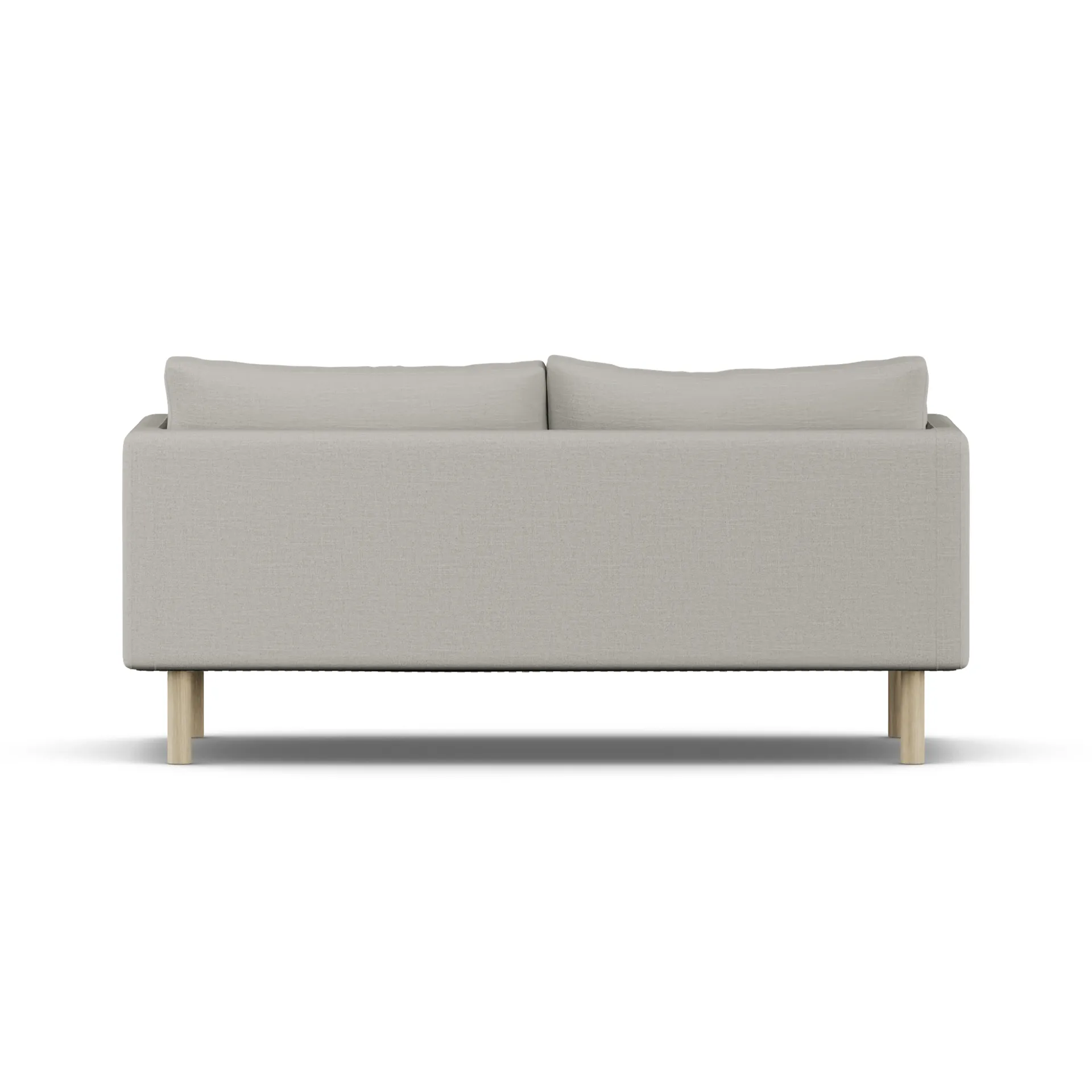 Sofá Linnevik, Same Grey 6673-roble blanco aceitado, 2 plazas, sin faldón 1898