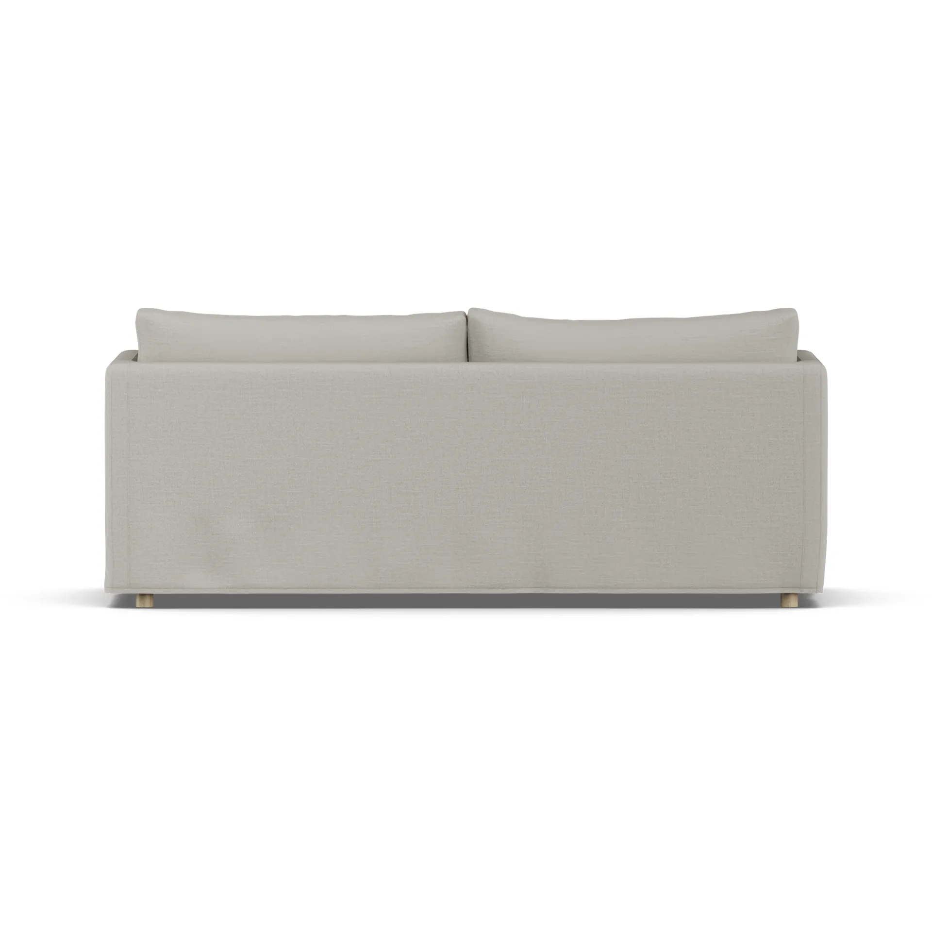 Sofá Linnevik, Same Grey 6673-roble blanco aceitado, 3 plazas, con faldón 1898