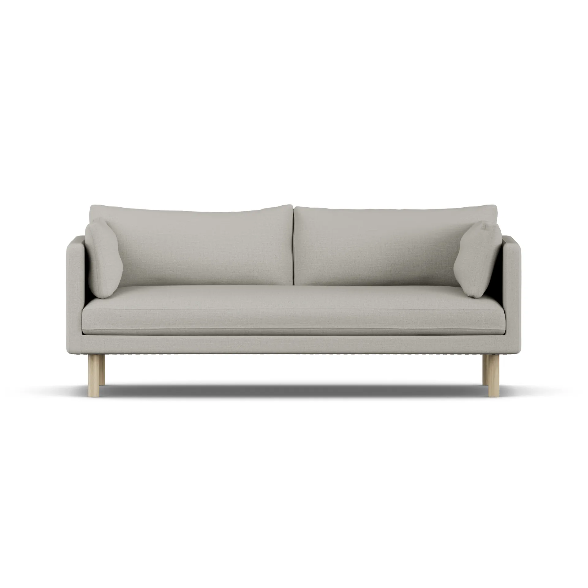 Sofá Linnevik, Same Grey 6673-roble blanco aceitado, 3 plazas, sin faldón 1898