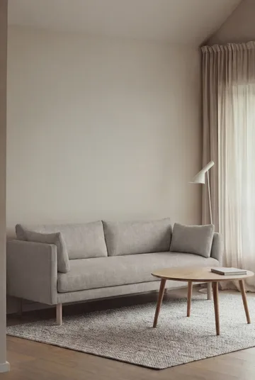 Sofá Linnevik - Same Grey 6673-roble blanco aceitado, 3 plazas, sin faldón - 1898