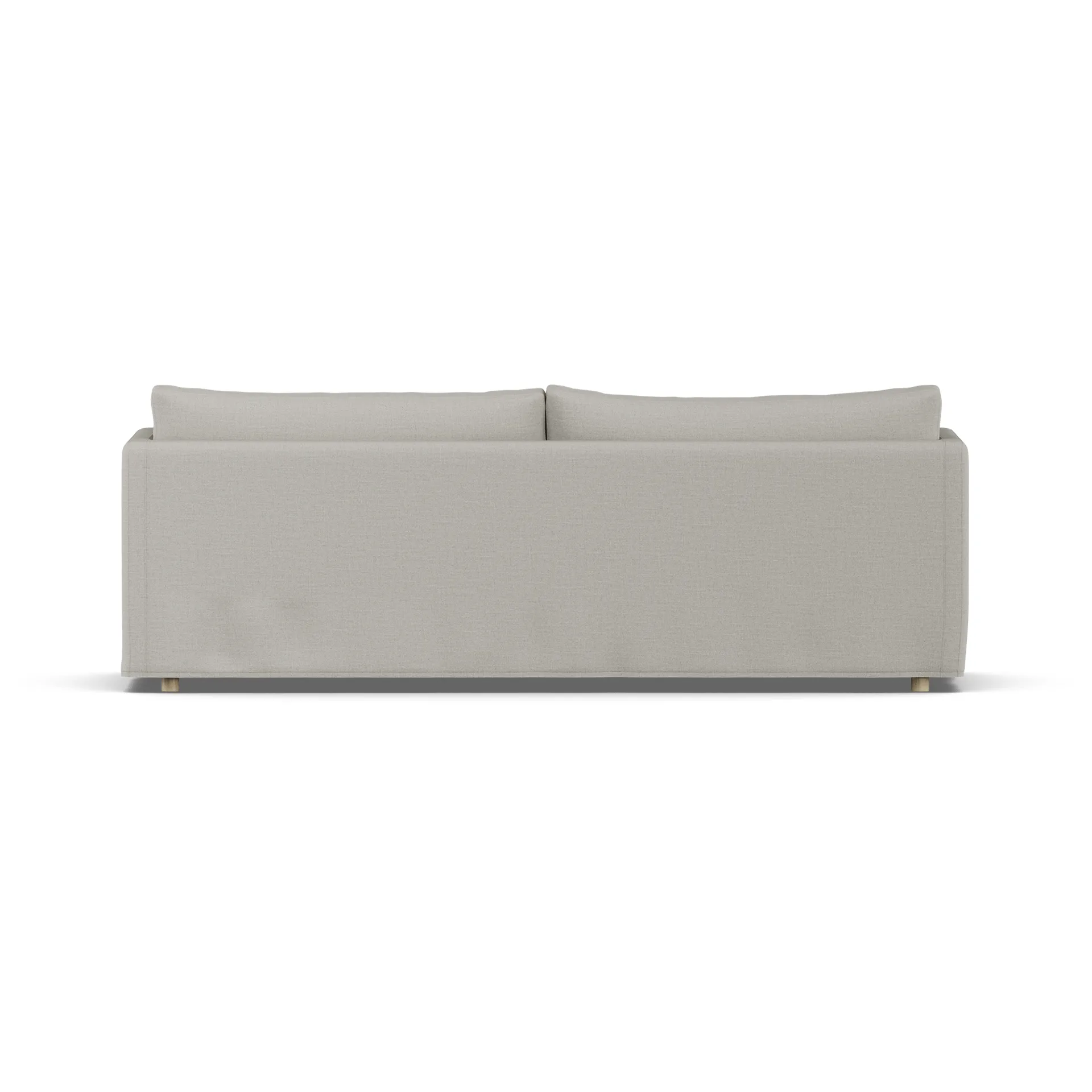 Sofá Linnevik, Same Grey 6673-roble blanco aceitado, 4 plazas, con faldón 1898