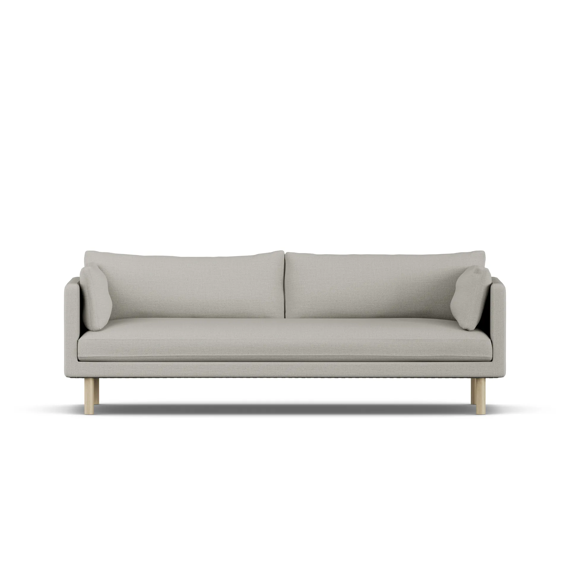Sofá Linnevik, Same Grey 6673-roble blanco aceitado, 4 plazas, sin faldón 1898