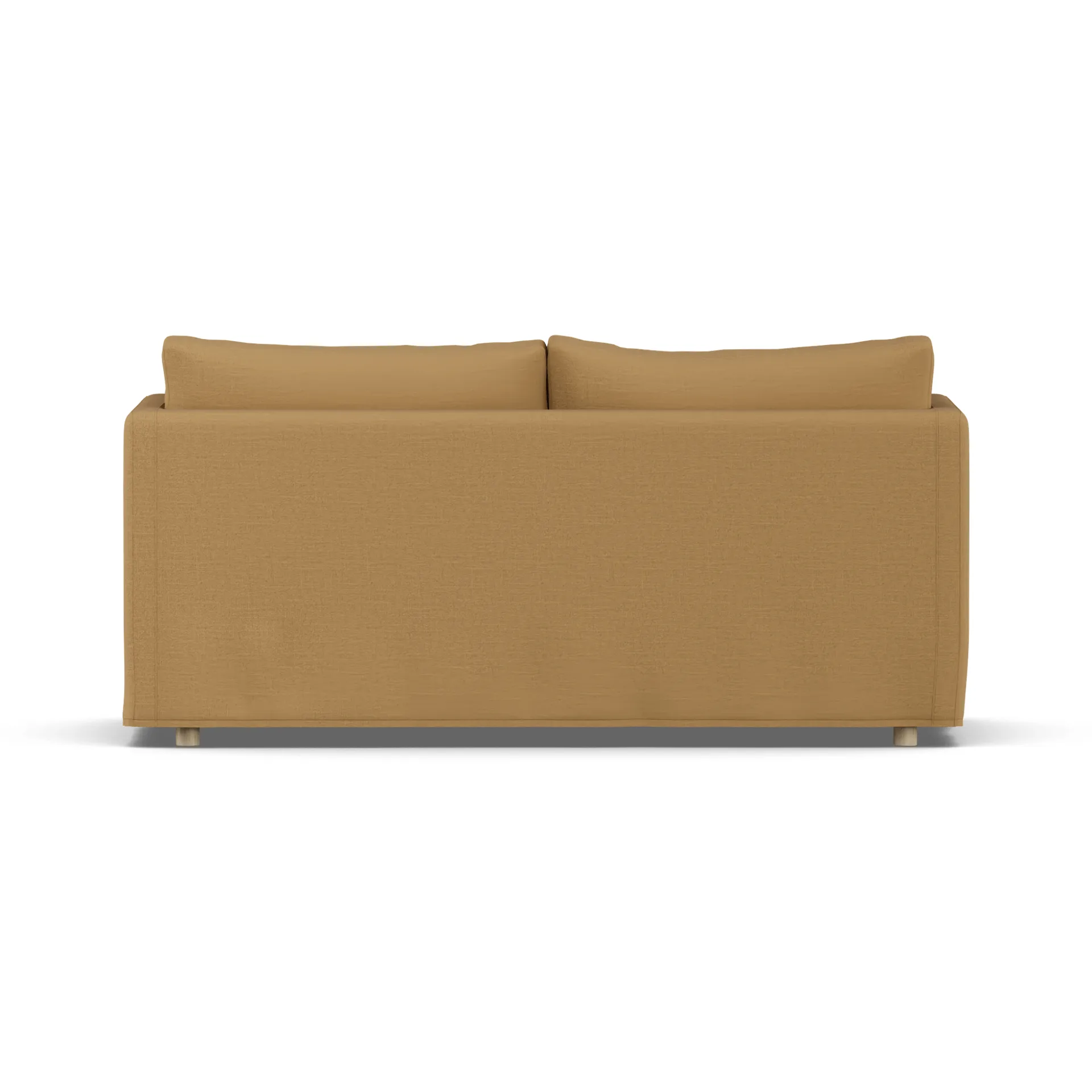 Sofá Linnevik, Same Ochre 6676-roble blanco aceitado, 2 plazas, con faldón 1898