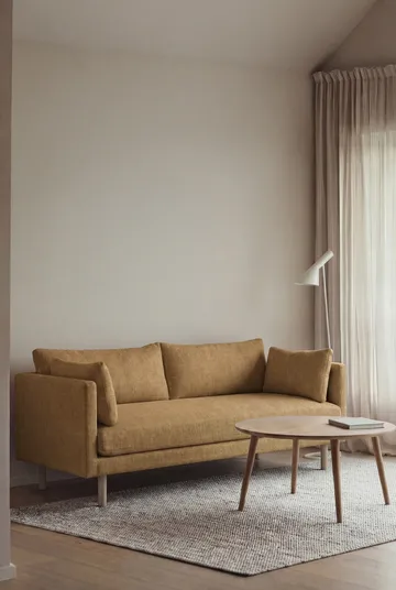 Sofá Linnevik - Same Ochre 6676-roble blanco aceitado, 2 plazas, sin faldón - 1898