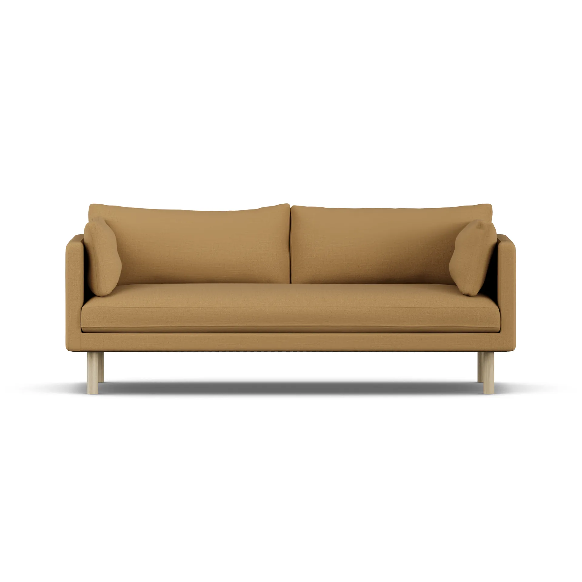 Sofá Linnevik, Same Ochre 6676-roble blanco aceitado, 3 plazas, sin faldón 1898