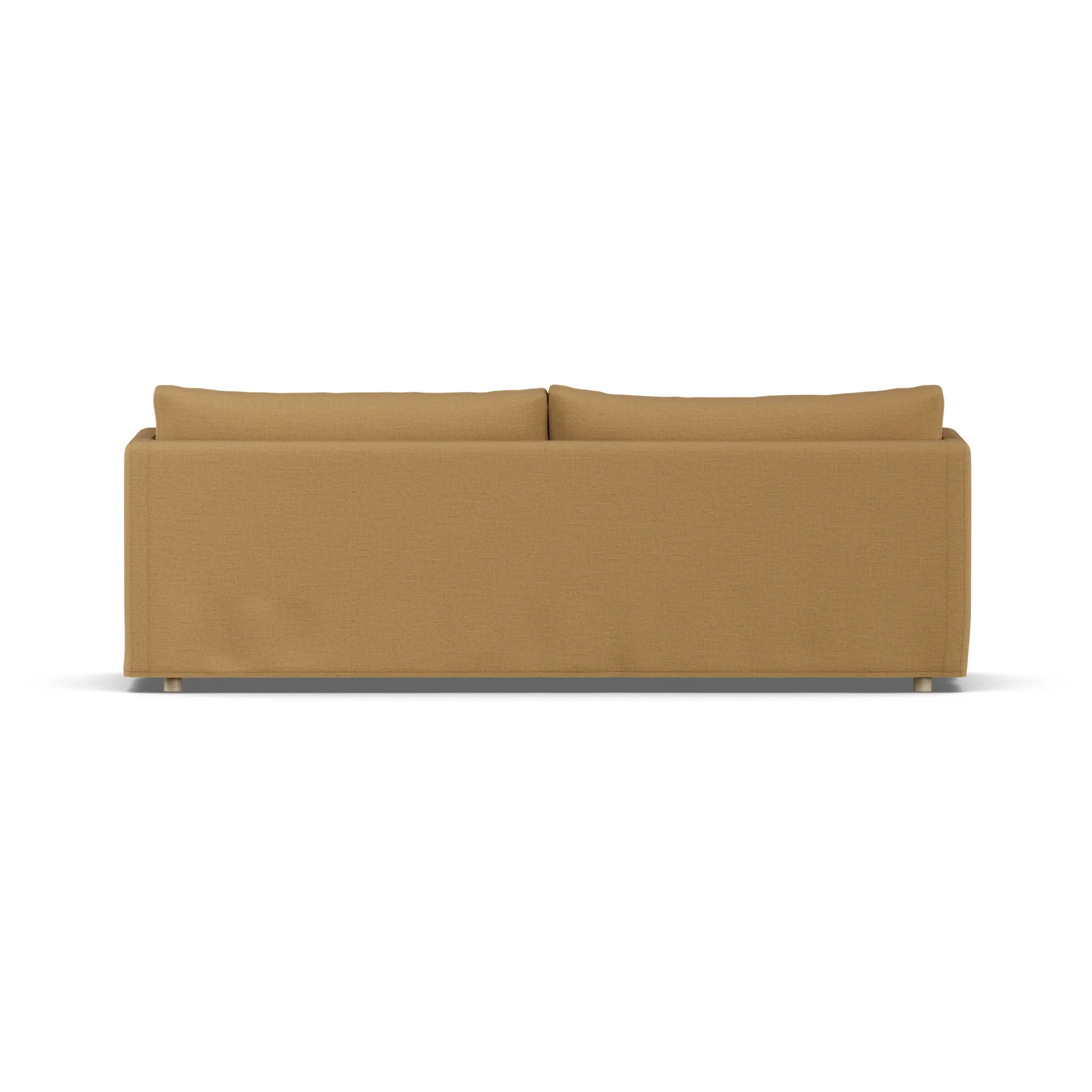Sofá Linnevik, Same Ochre 6676-roble blanco aceitado, 4 plazas, con faldón 1898