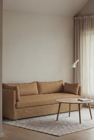 Sofá Linnevik - Same Ochre 6676-roble blanco aceitado, 4 plazas, con faldón - 1898