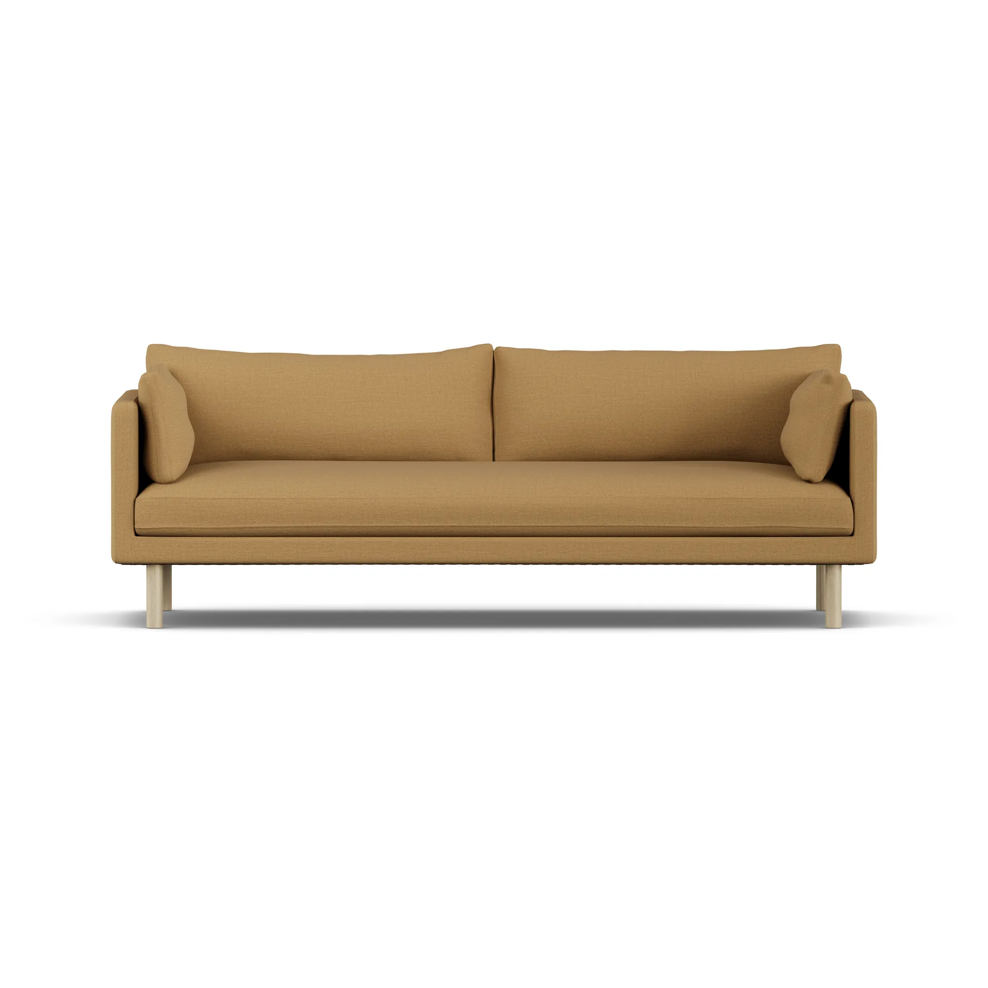 Sofá Linnevik, Same Ochre 6676-roble blanco aceitado, 4 plazas, sin faldón 1898