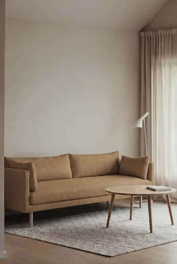 Sofá Linnevik - Same Ochre 6676-roble blanco aceitado, 4 plazas, sin faldón - 1898