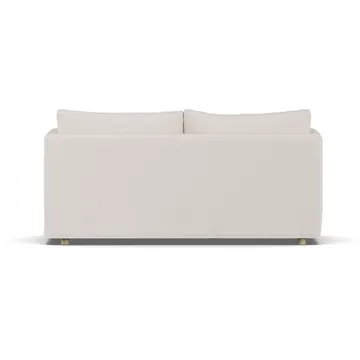 Sofá Linnevik - Same Off White 6671-roble blanco aceitado, 2 plazas, con faldón - 1898