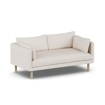 Sofá Linnevik - Same Off White 6671-roble blanco aceitado, 2 plazas, sin faldón - 1898