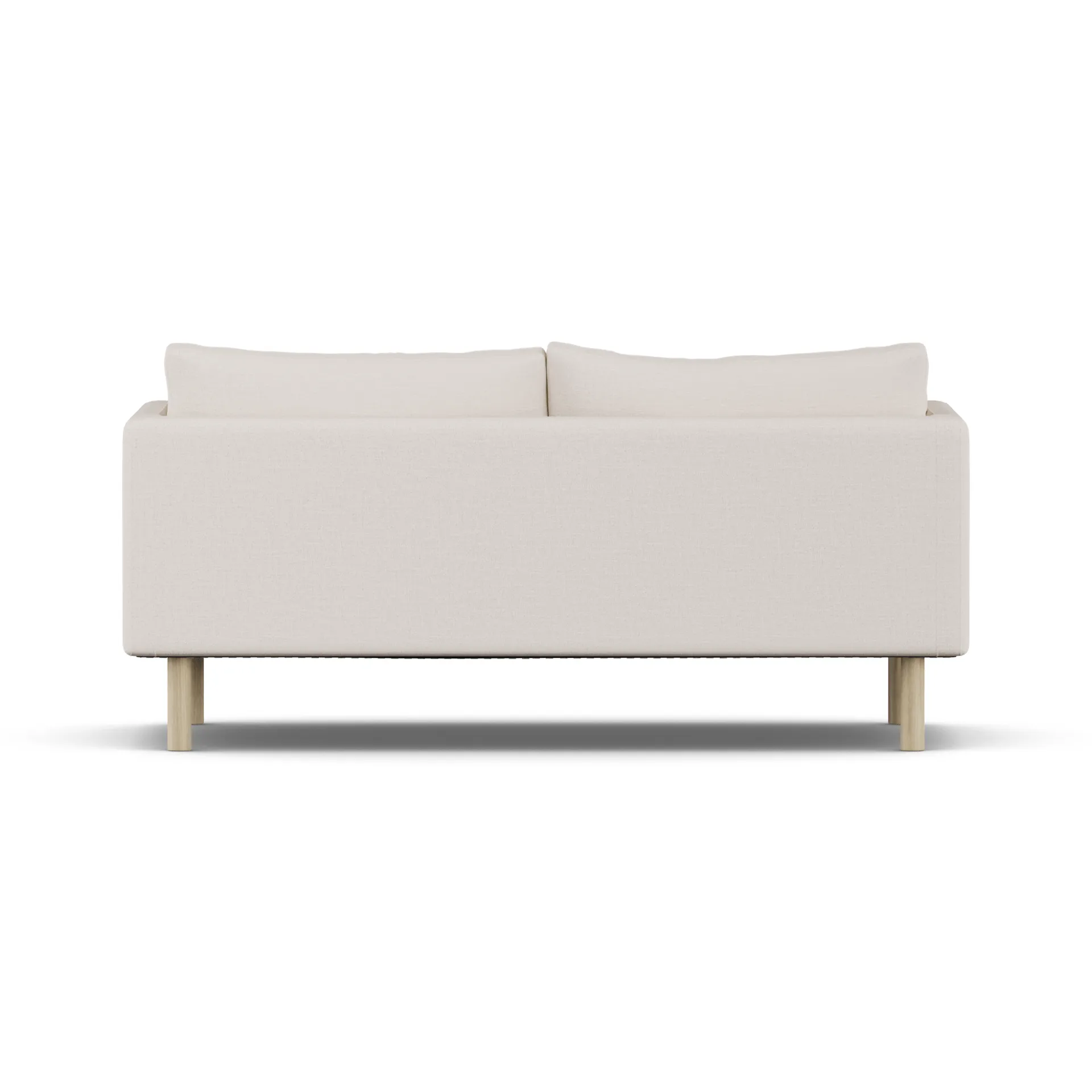 Sofá Linnevik, Same Off White 6671-roble blanco aceitado, 2 plazas, sin faldón 1898