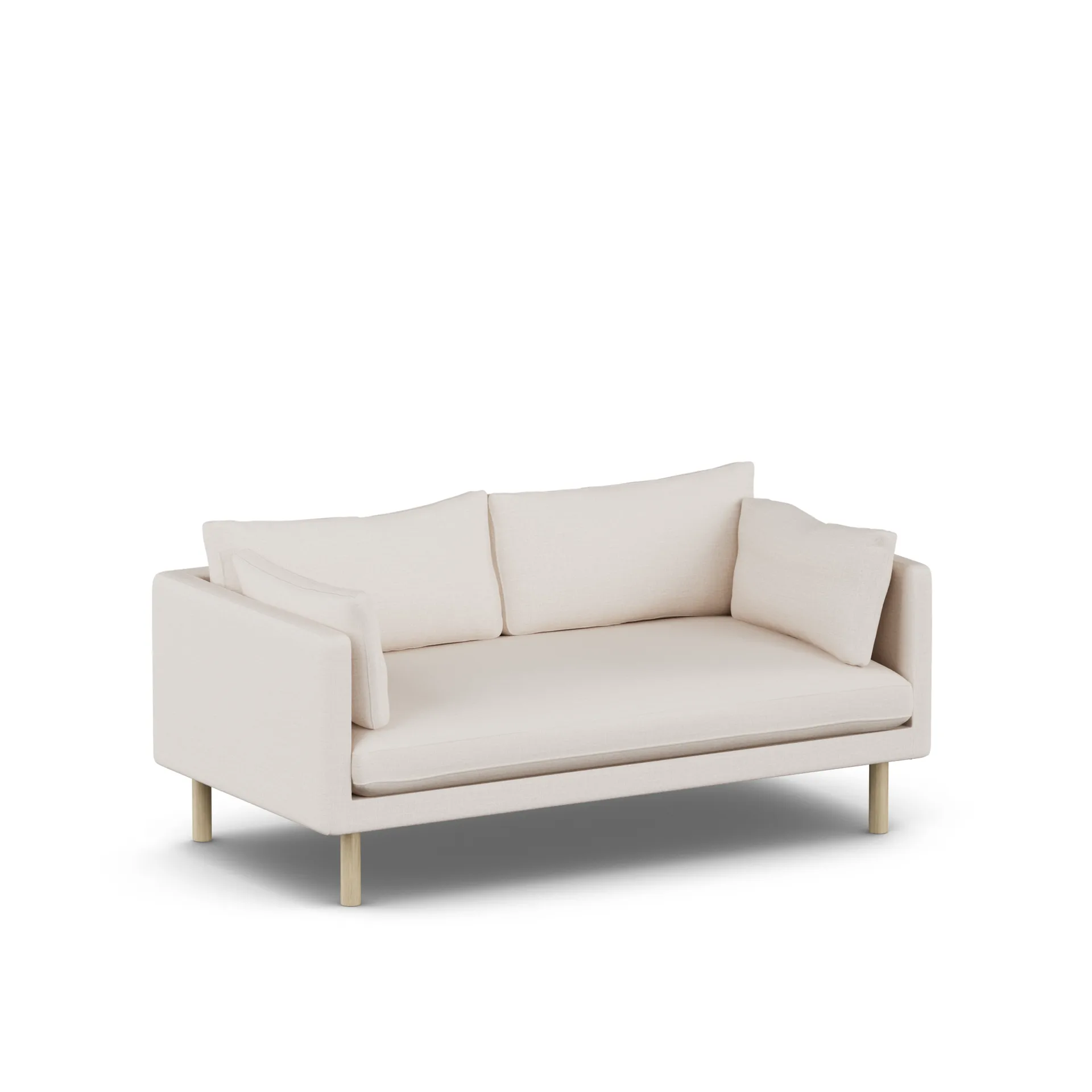 Sofá Linnevik, Same Off White 6671-roble blanco aceitado, 2 plazas 1898