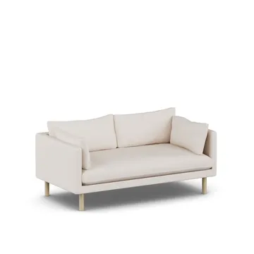 Sofá Linnevik - Same Off White 6671-roble blanco aceitado, 2 plazas - 1898