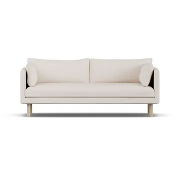 Sofá Linnevik - Same Off White 6671-roble blanco aceitado, 3 plazas, sin faldón - 1898