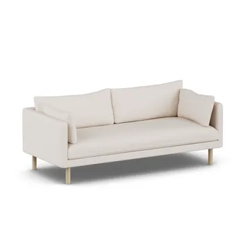 Sofá Linnevik - Same Off White 6671-roble blanco aceitado, 3 plazas, sin faldón - 1898