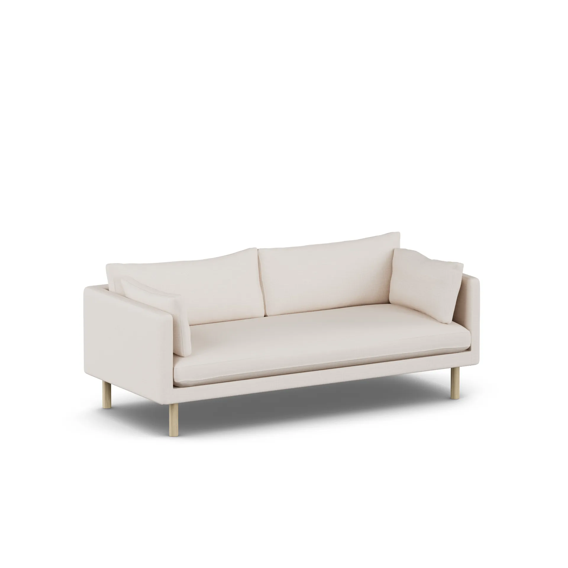 Sofá Linnevik, Same Off White 6671-roble blanco aceitado, 3 plazas 1898