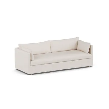 Sofá Linnevik - Same Off White 6671-roble blanco aceitado, 4 plazas, con faldón - 1898