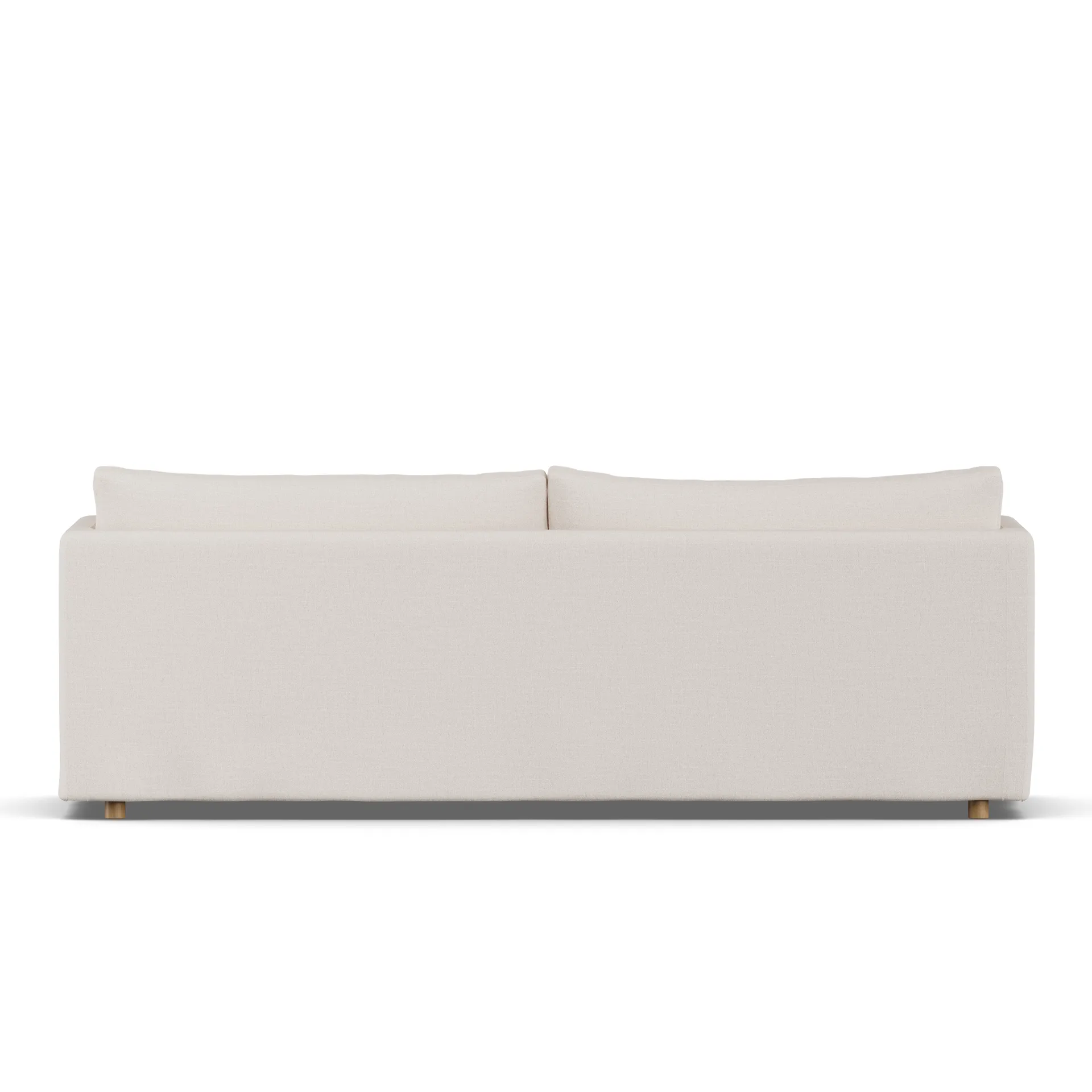 Sofá Linnevik, Same Off White 6671-roble blanco aceitado, 4 plazas, con faldón 1898
