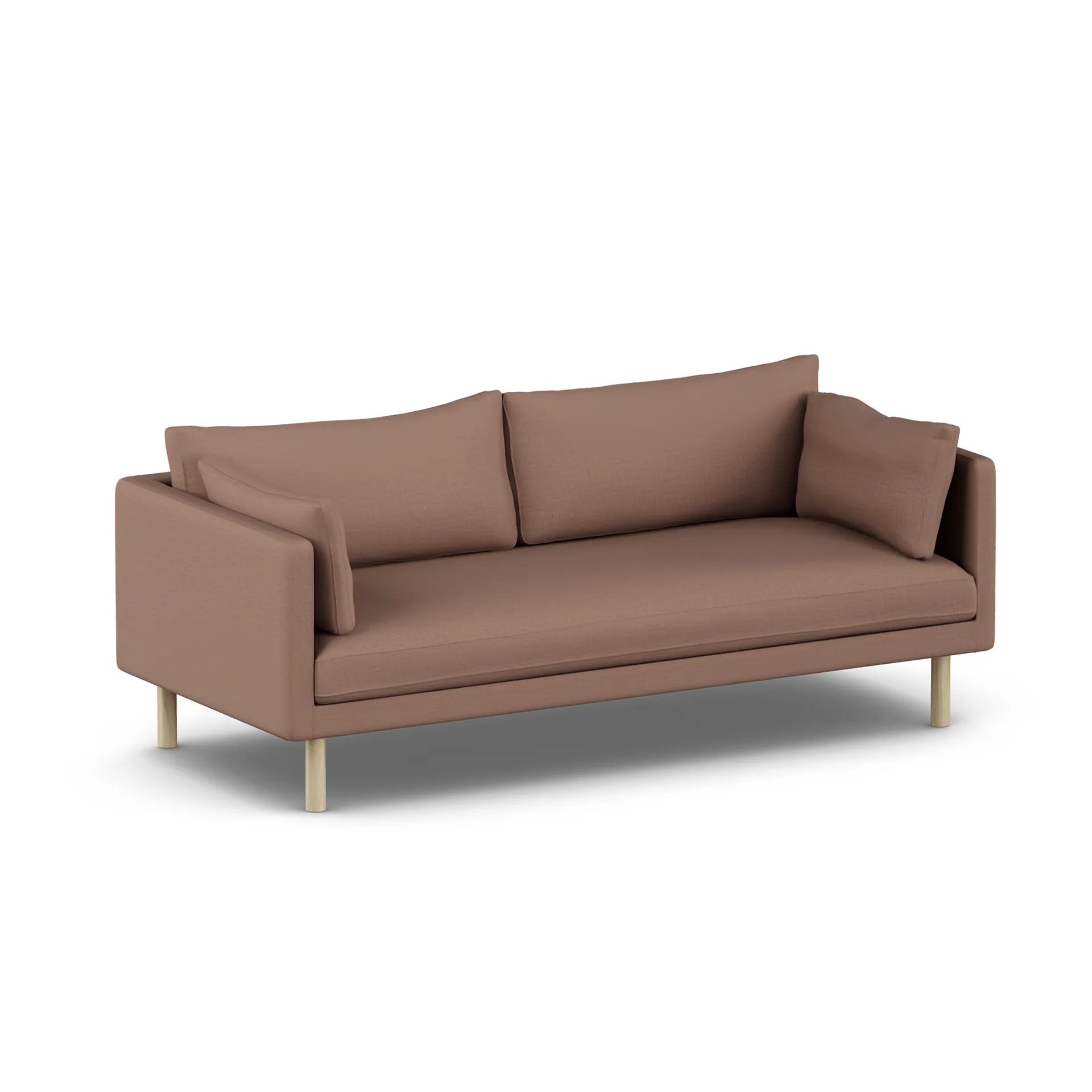 Sofá Linnevik, Same Rust 6675-roble blanco aceitado, 3 plazas, sin faldón 1898