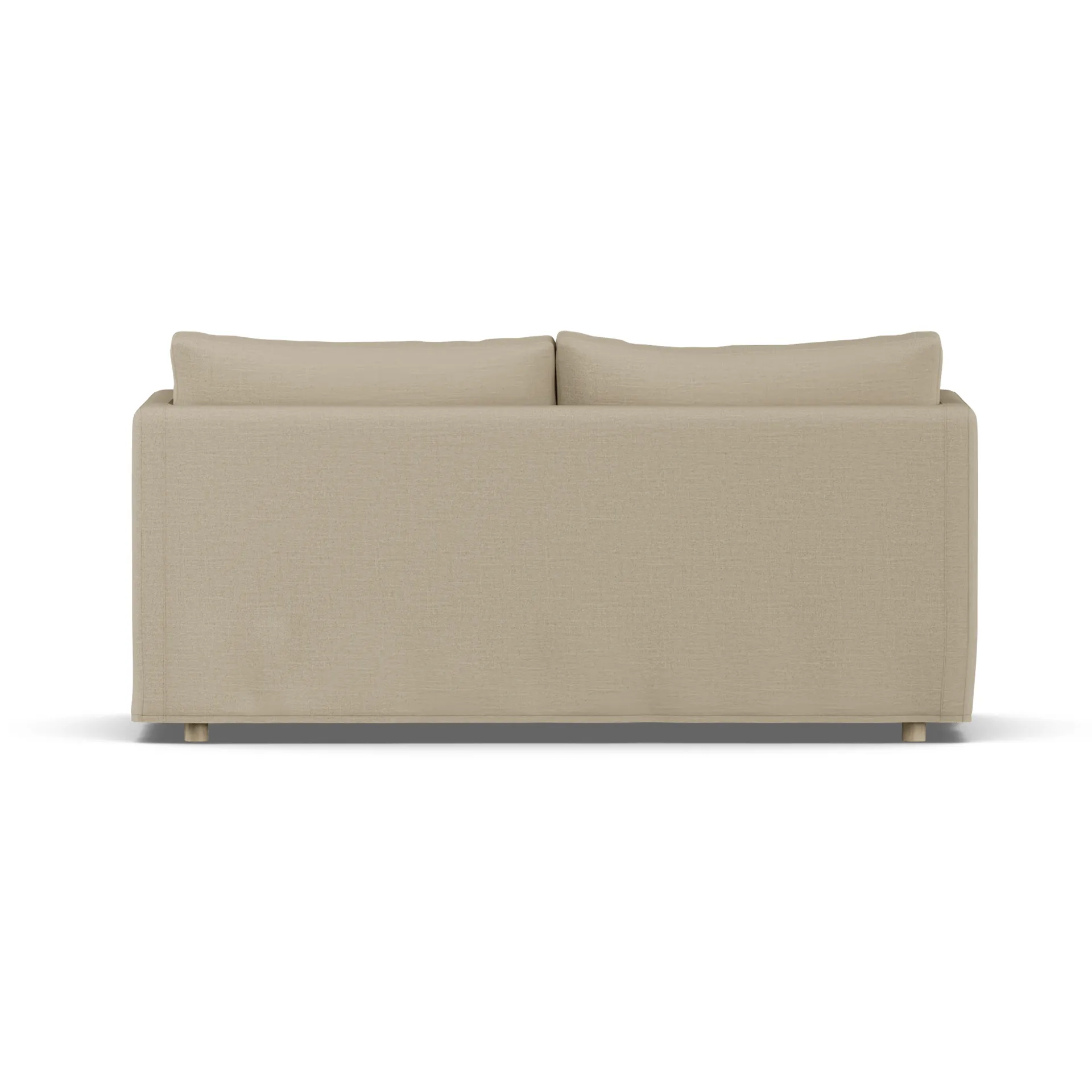 Sofá Linnevik, Same Sand 6672-roble blanco aceitado, 2 plazas, con faldón 1898