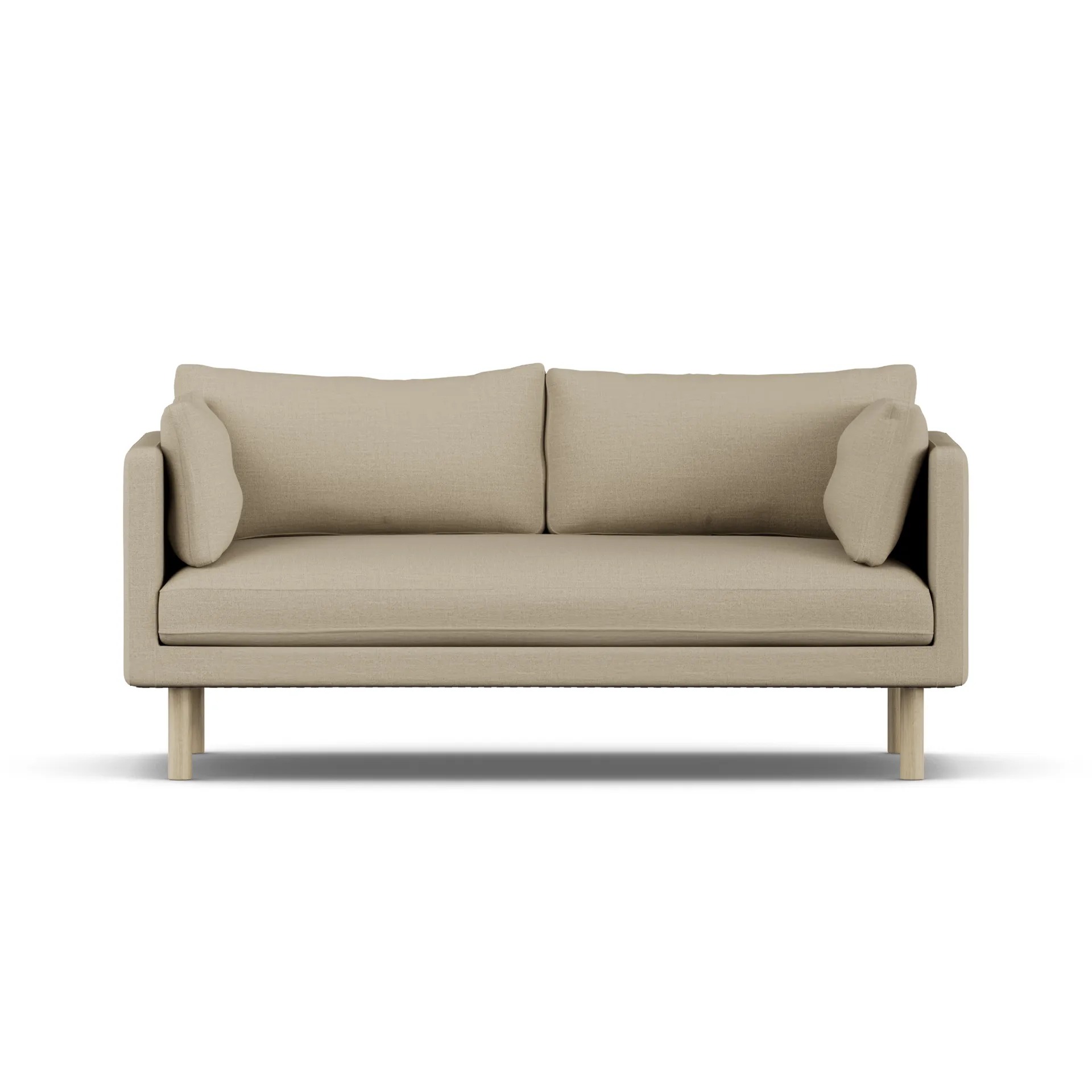 Sofá Linnevik, Same Sand 6672-roble blanco aceitado, 2 plazas, sin faldón 1898