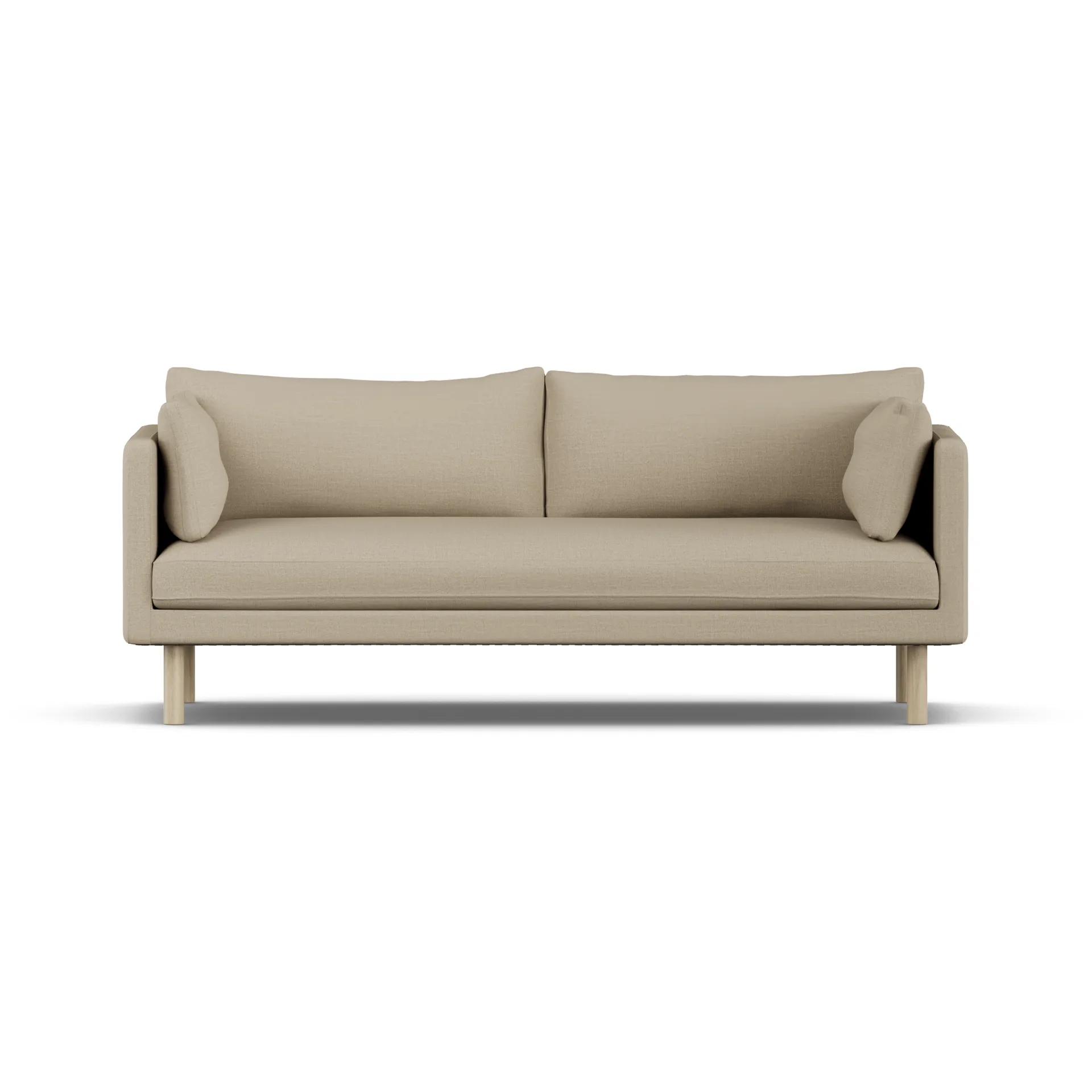 Sofá Linnevik, Same Sand 6672-roble blanco aceitado, 3 plazas, sin faldón 1898