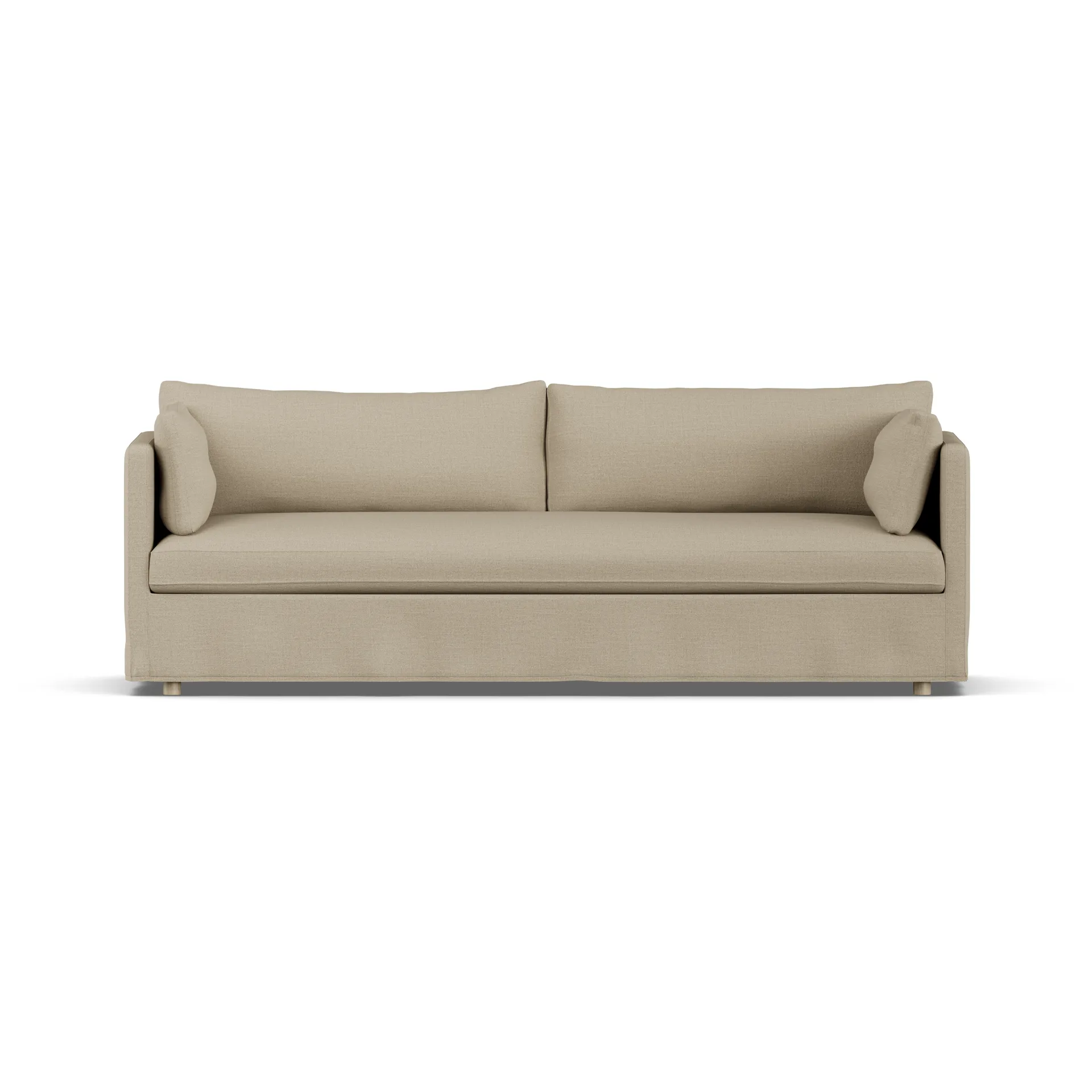 Sofá Linnevik, Same Sand 6672-roble blanco aceitado, 4 plazas, con faldón 1898