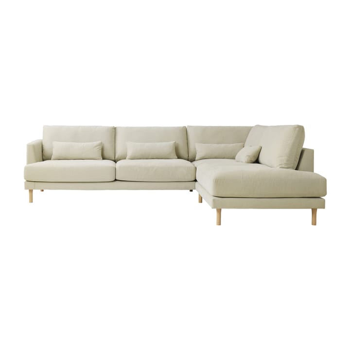 Sofá modular A1 Bredhult patas de roble aceitado blanco - Bern 0341 Beige - 1898