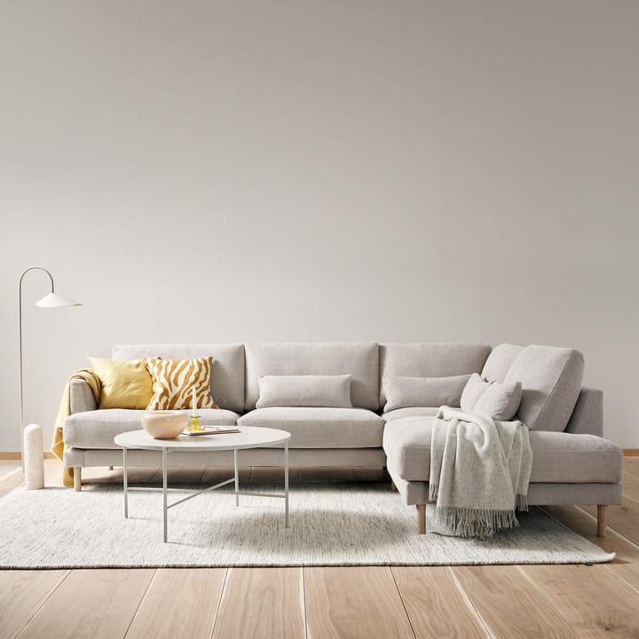 Sofá modular A1 Bredhult patas de roble aceitado blanco, Bern 0341 Beige 1898