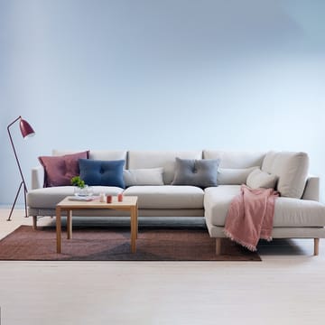 Sofá modular Bredhult A1 - Tela Alaska 0191 anthracite, patas de roble aceitado blanco - 1898
