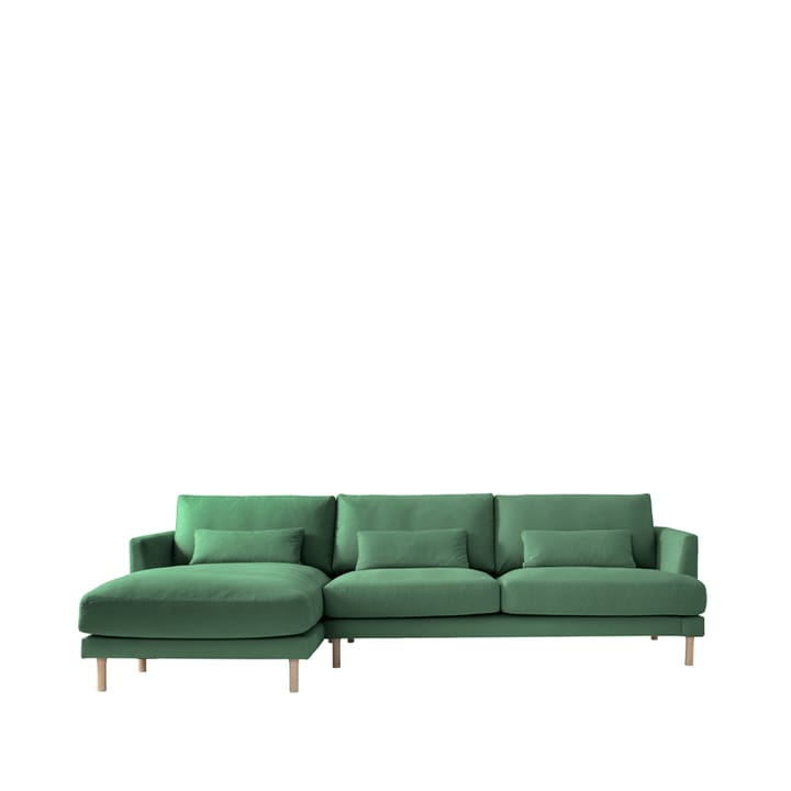 Sofá modular Bredhult C2 - Tela moss, patas de roble aceitado blanco - 1898