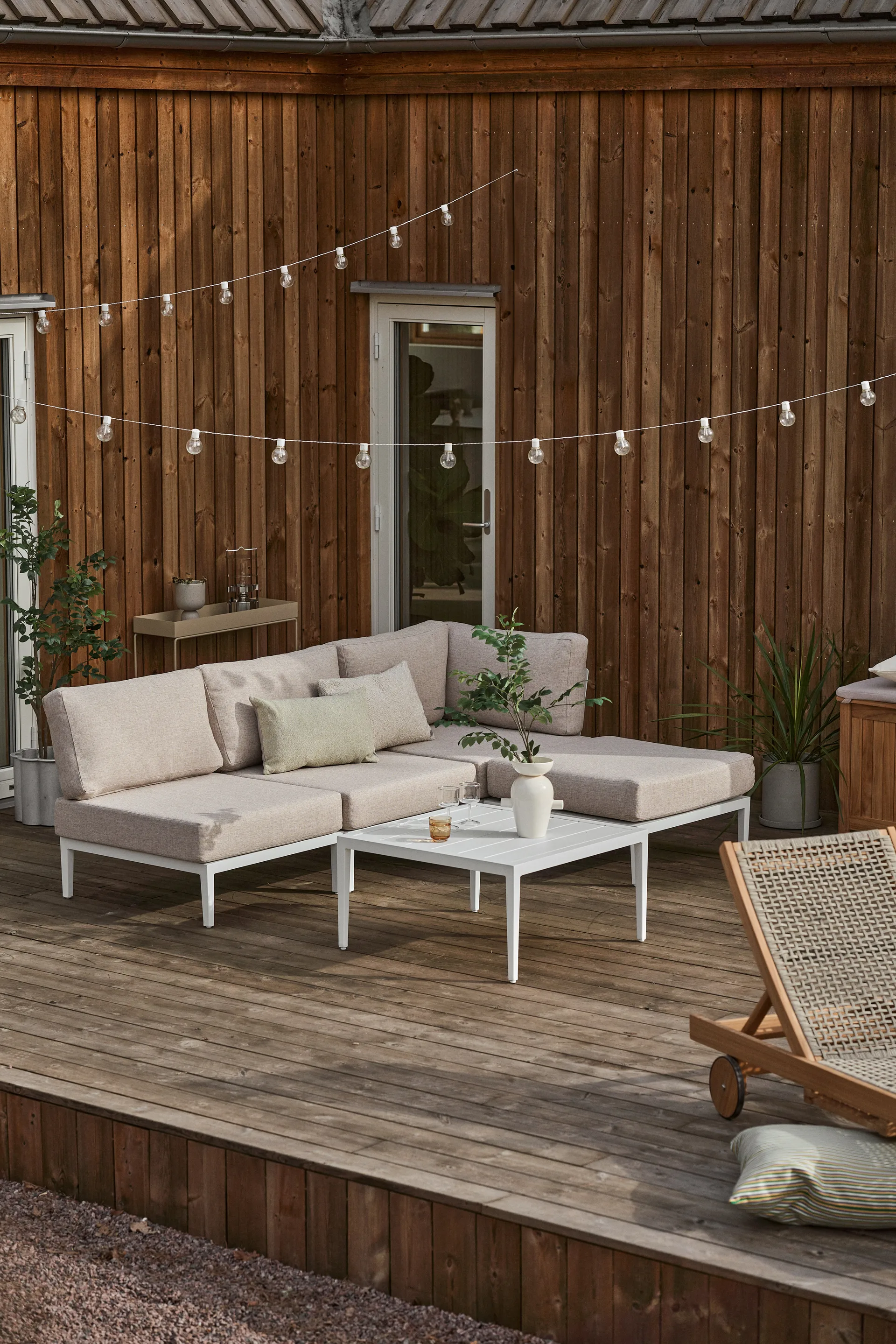 Sofá modular Santander módulo central, Blanco-beige 1898