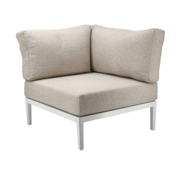 Sofá modular Santander módulo de esquina - Blanco-beige - 1898