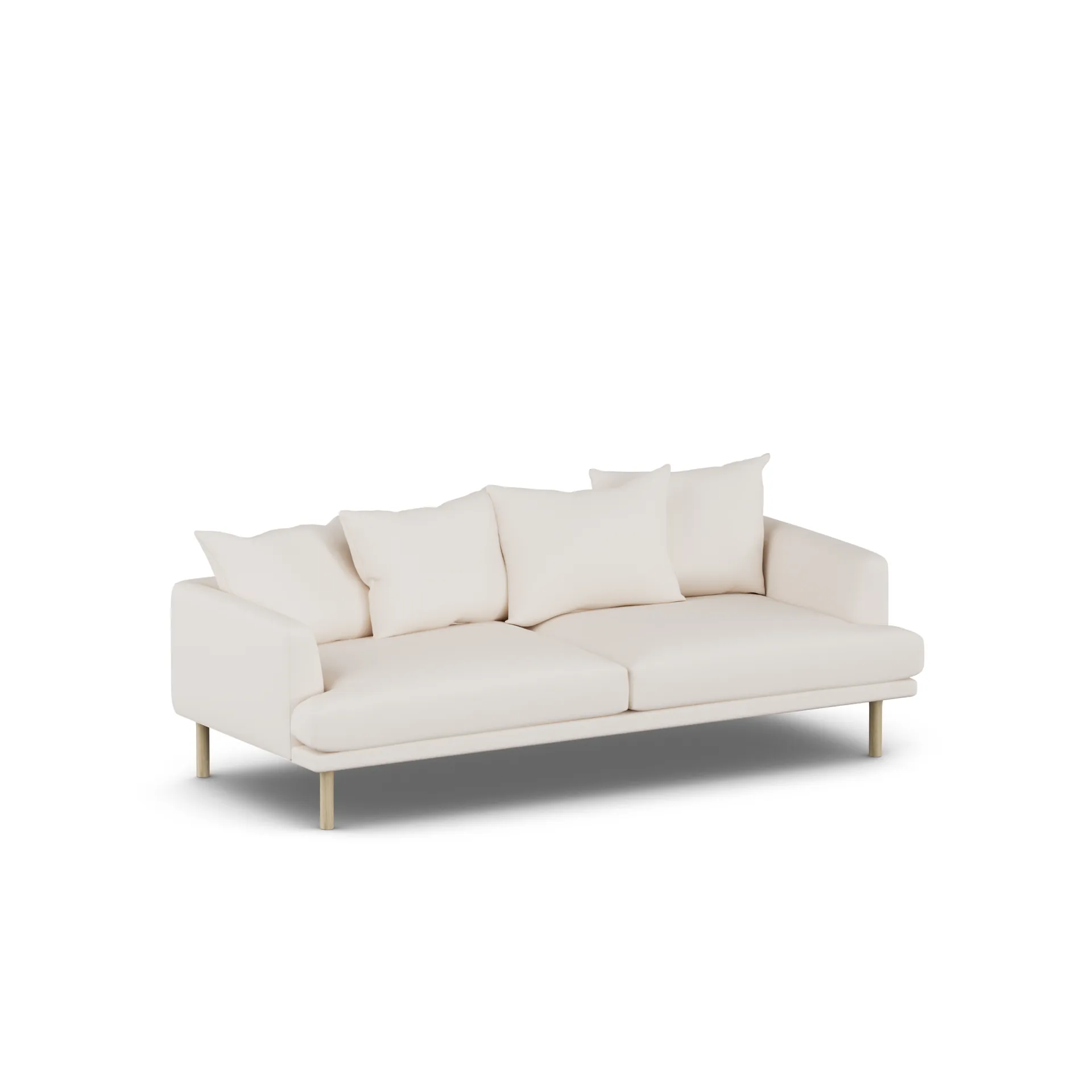 Sofá Sjövik, Caleido Beige 9600-roble blanco aceitado, 3 plazas 1898