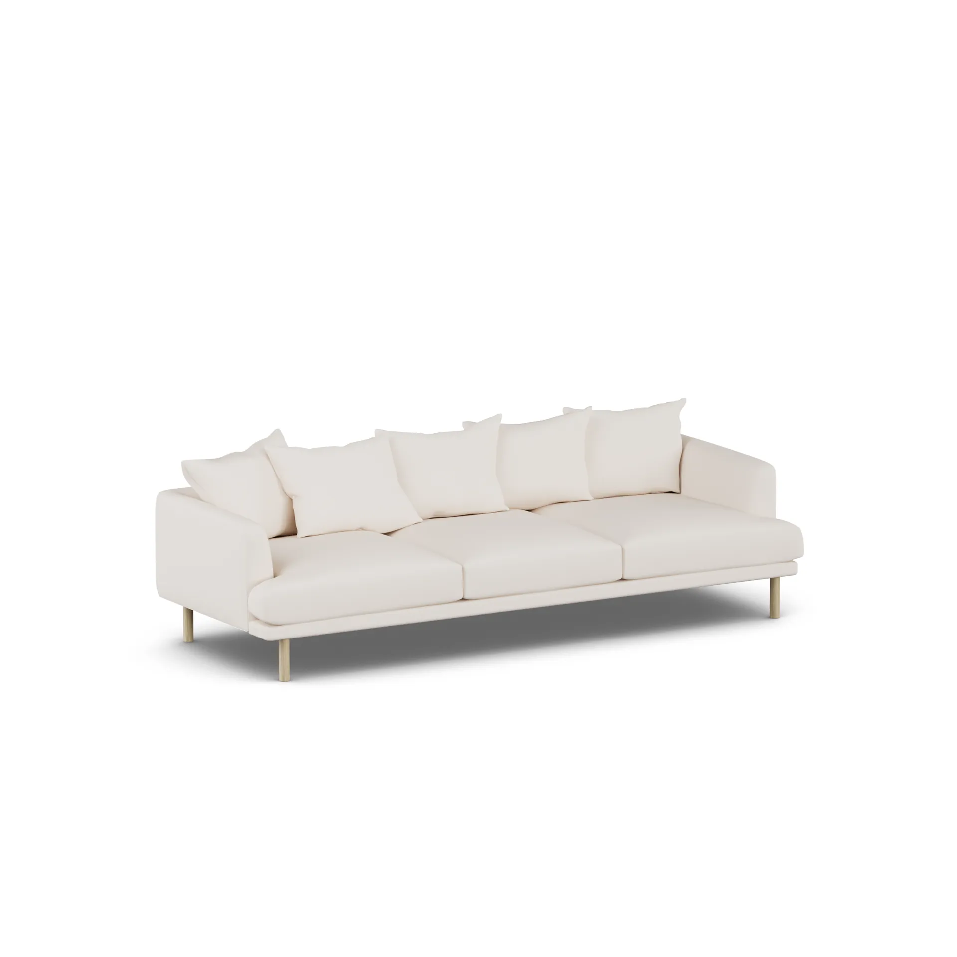 Sofá Sjövik, Caleido Beige 9600-roble blanco aceitado, 3,5 plazas 1898