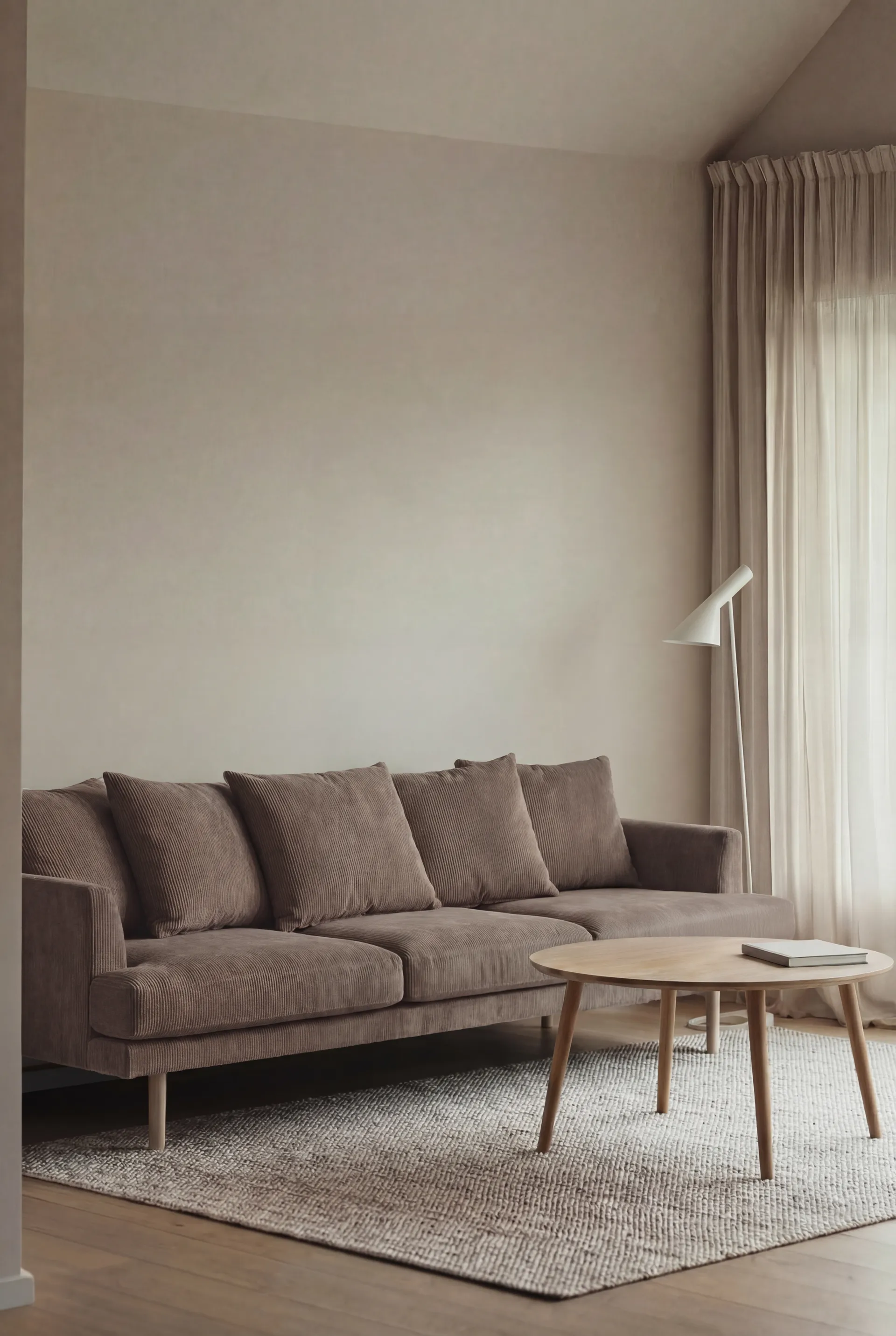 Sofá Sjövik, Jump Brown 1955-roble blanco aceitado, 3,5 plazas 1898