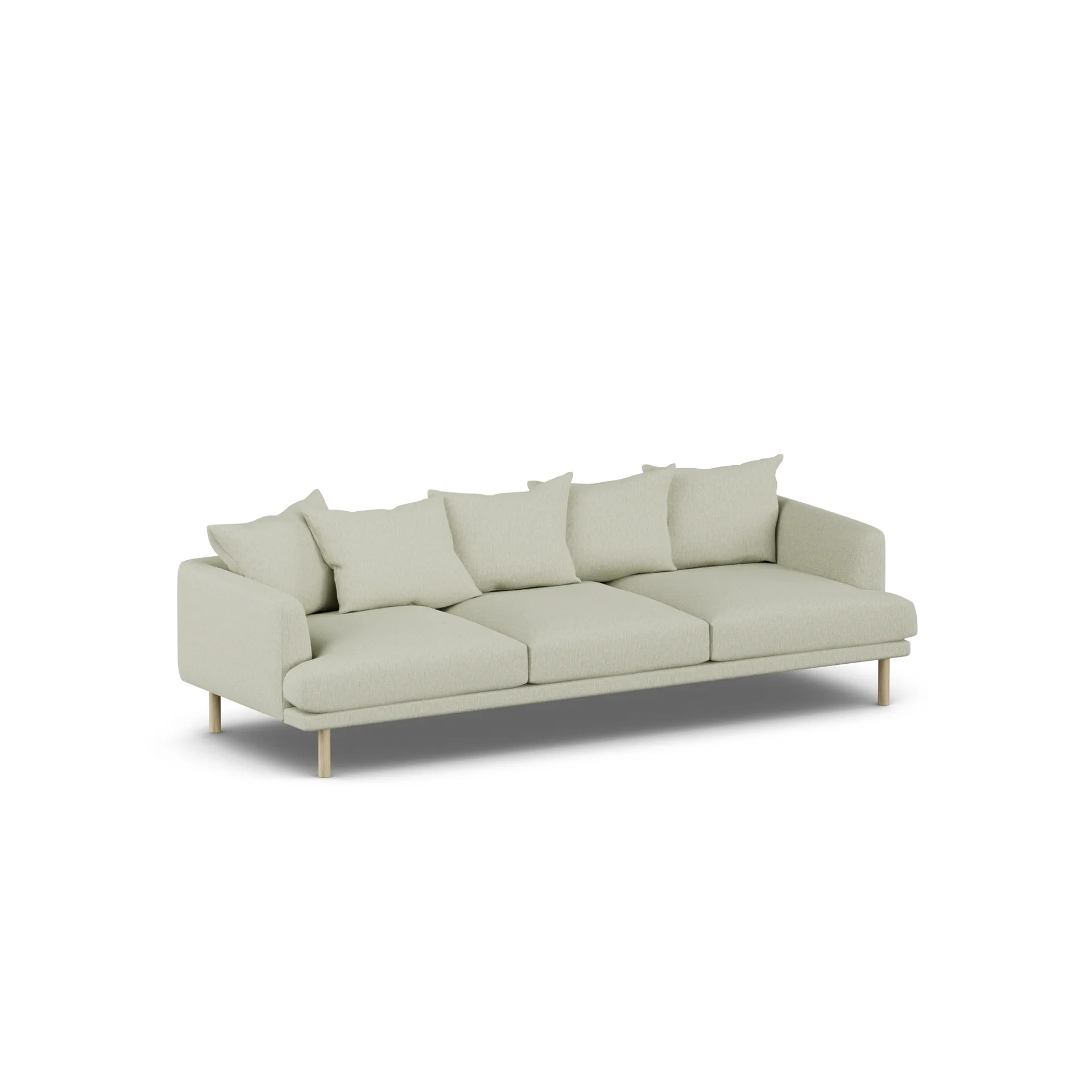 Sofá Sjövik, Luiza Beige 3981-roble blanco aceitado, 3,5 plazas 1898