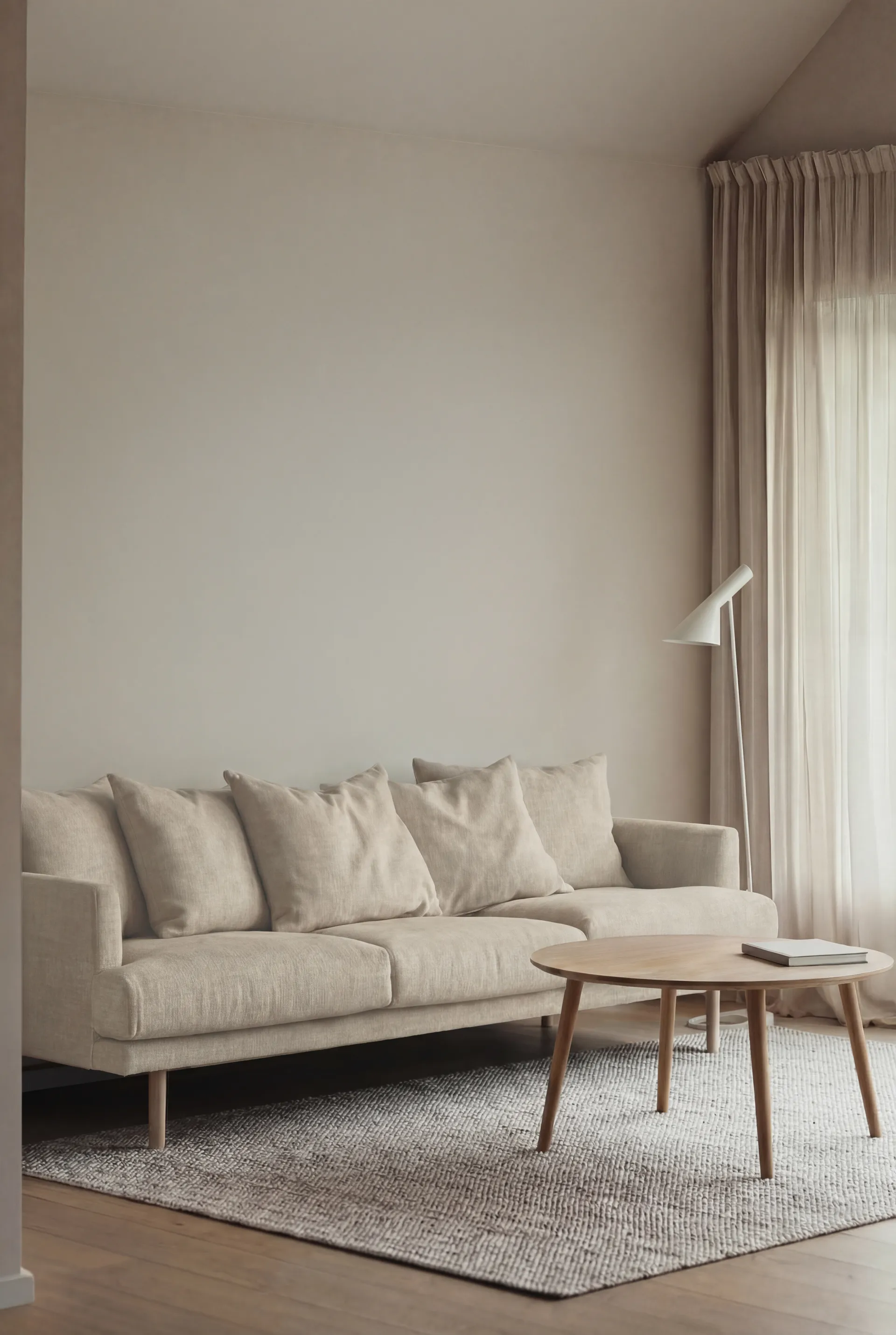 Sofá Sjövik, Same Beige 6670-roble blanco aceitado, 3,5 plazas 1898