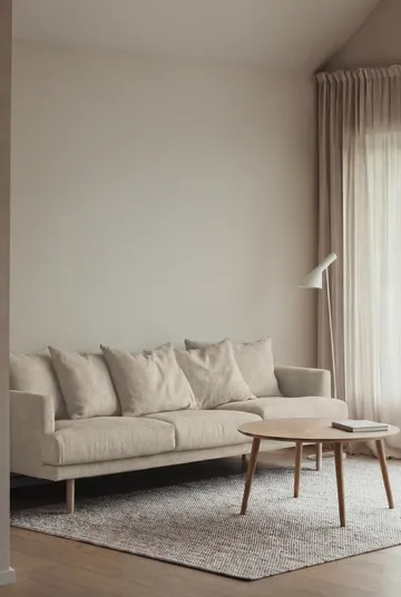 Sofá Sjövik - Same Beige 6670-roble blanco aceitado, 3,5 plazas - 1898