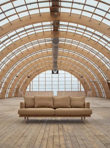 Sofá Sjövik - Same Ochre 6676-roble blanco aceitado, 3 plazas - 1898