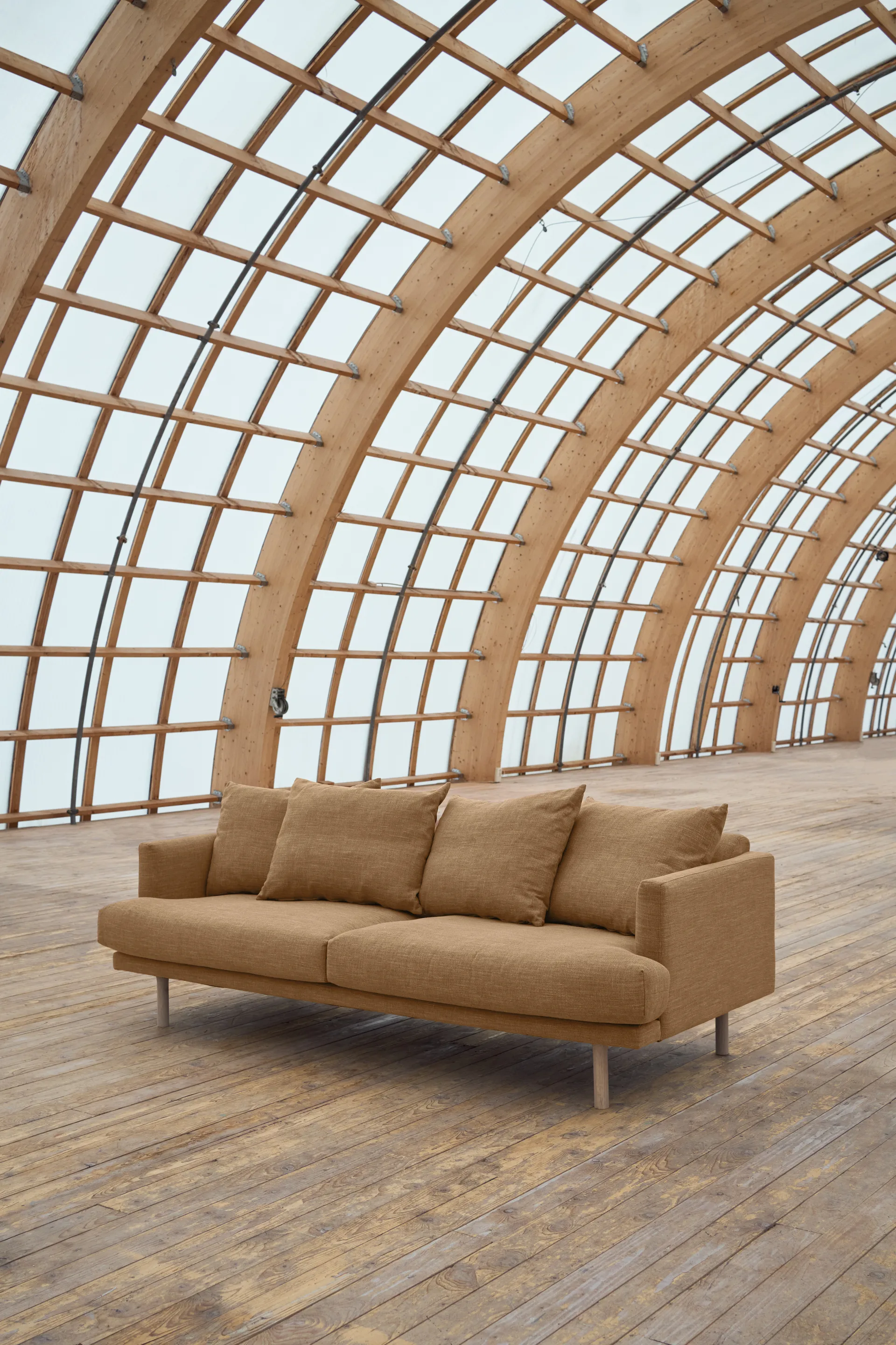 Sofá Sjövik, Same Ochre 6676-roble blanco aceitado, 3 plazas 1898