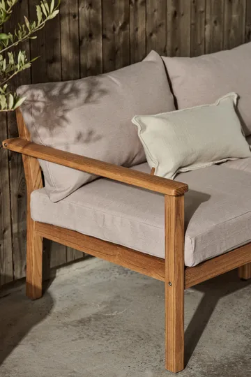 Sofá Stockaryd de 3 plazas teak/beige - 1898
