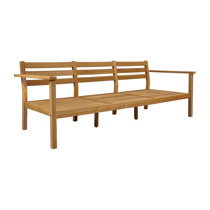 Sofá Stockaryd de 3 plazas teak/beige - undefined - 1898