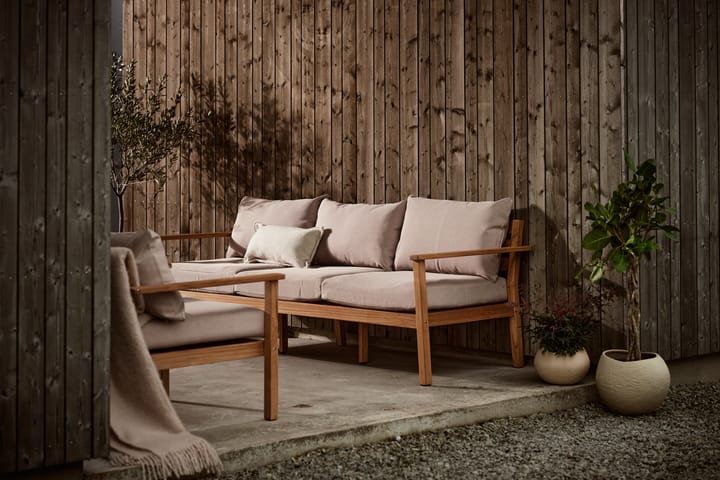 Sofá Stockaryd de 3 plazas teak/beige 1898