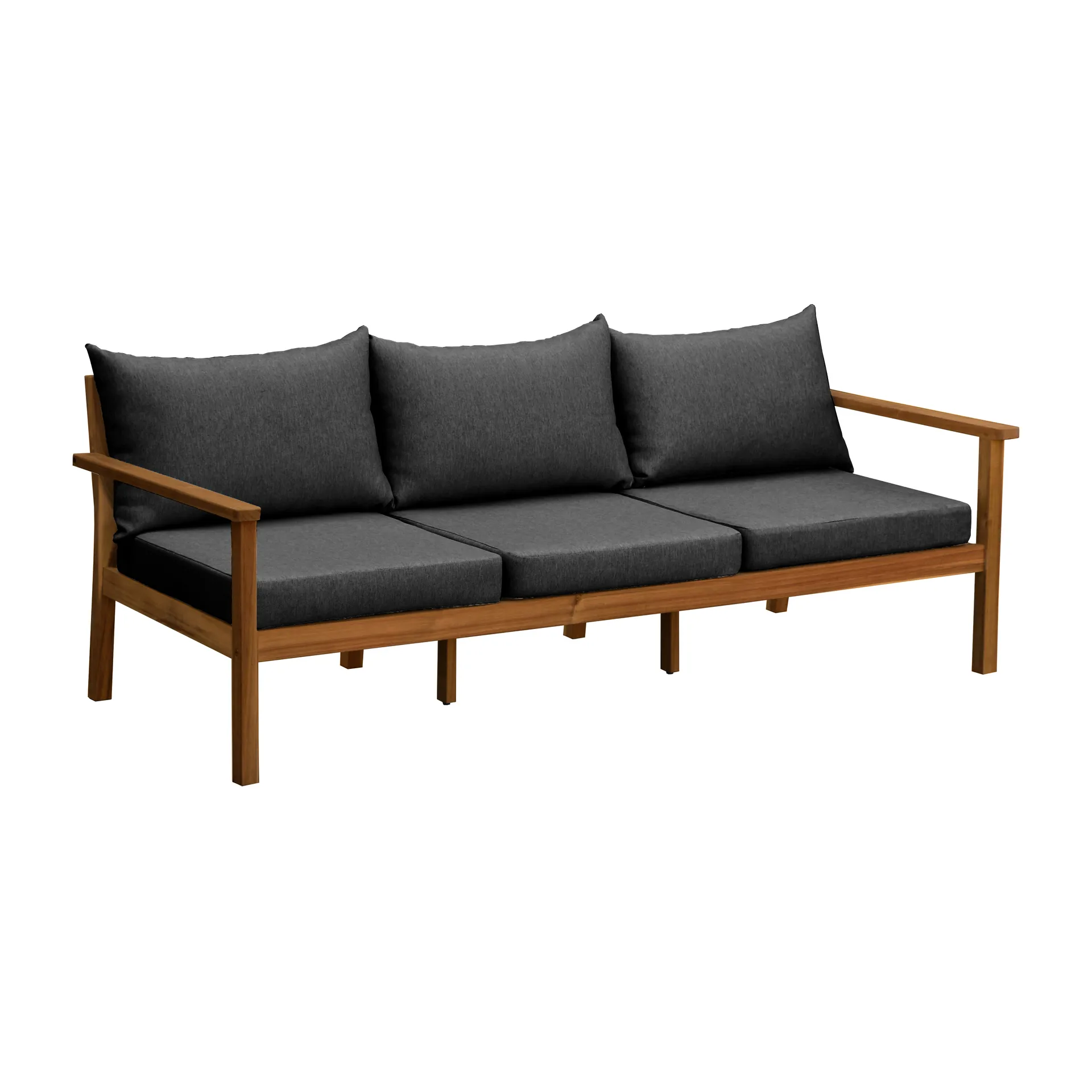 Sofá Stockaryd de 3 plazas teak/dark grey 1898