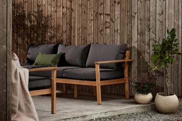 Sofá Stockaryd de 3 plazas teak/dark grey - undefined - 1898